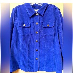 Christopher a Banks blue corduroy jacket